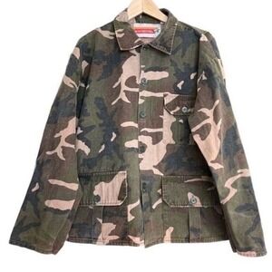 VTG Winchester Oversized Camo Army Grunge Streetwear Utility‎ Cotton Jacket